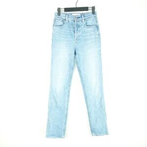 Aritzia Denim Forum Jeans Womens SZ 25 Arlo High Rise Straight 30L Slim Fit